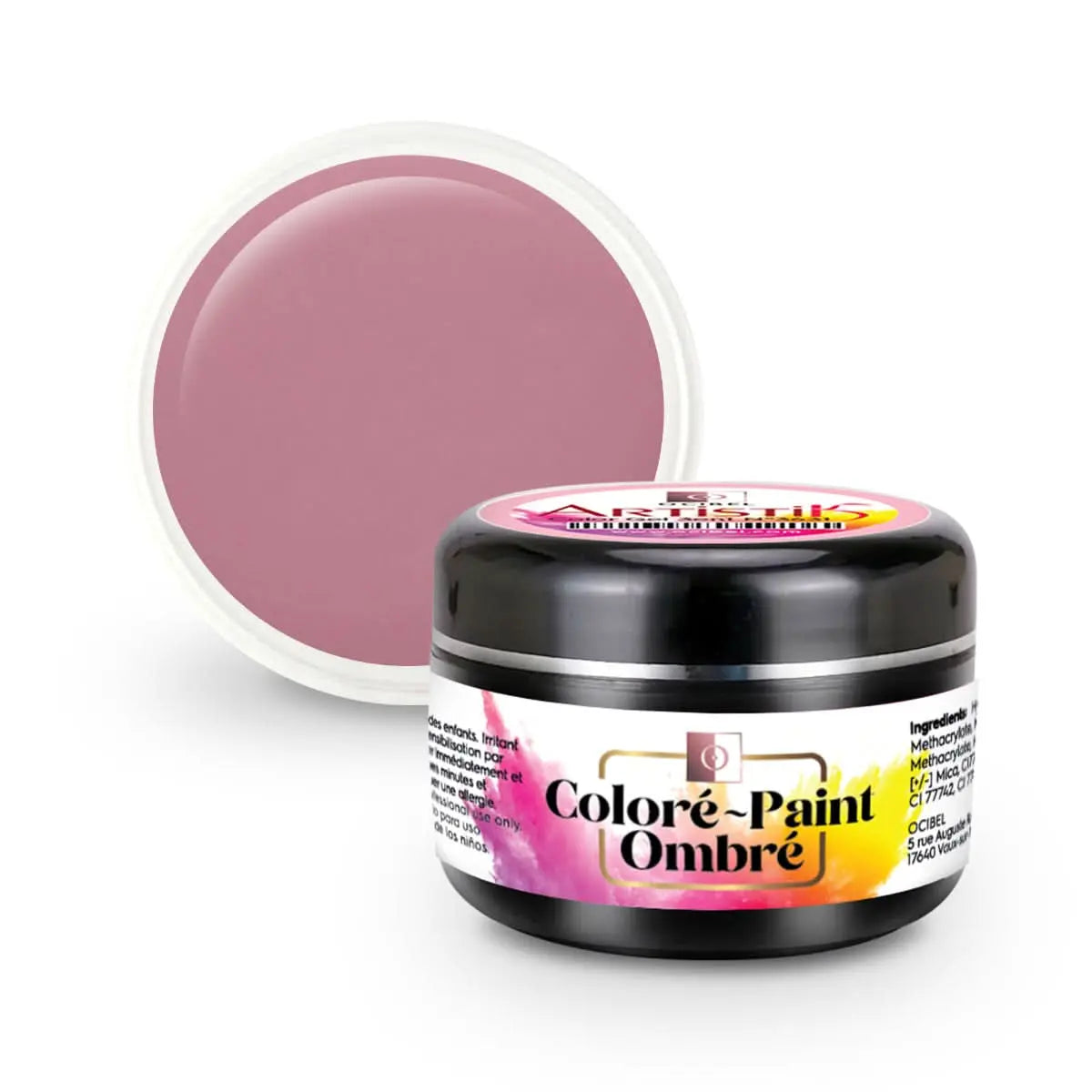 ArtistiK Color Gel 3en1 (couleur, ombré, paint) SANS HEMA / DI-HEMA UV / LED N°3636 - 5g OCIBEL