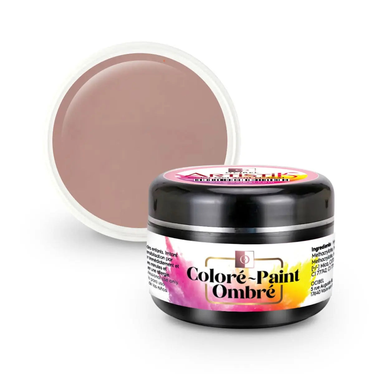 ArtistiK Color Gel 3en1 (couleur, ombré, paint) SANS HEMA / DI-HEMA UV / LED N°3642 - 5g OCIBEL