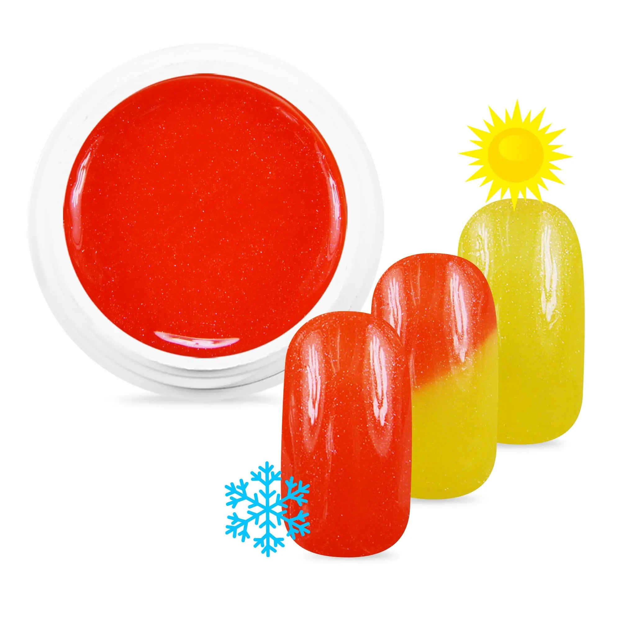 Gel Color Pro 5ml 2062 - Thermo Métallisé Orange / Jaune OCIBEL