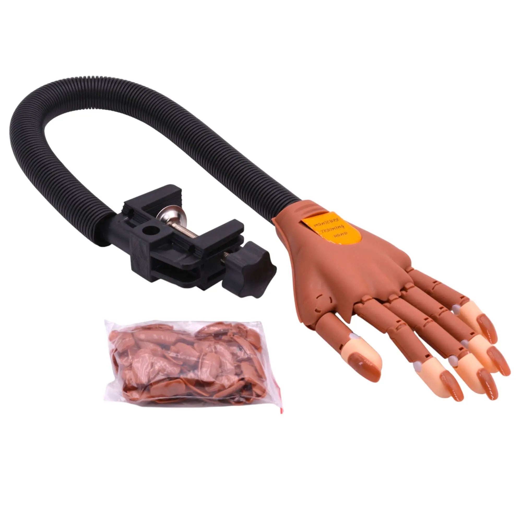 Main d’entraînement Articulée 100 ongles clipsables – Fixation sur table OCIBEL
