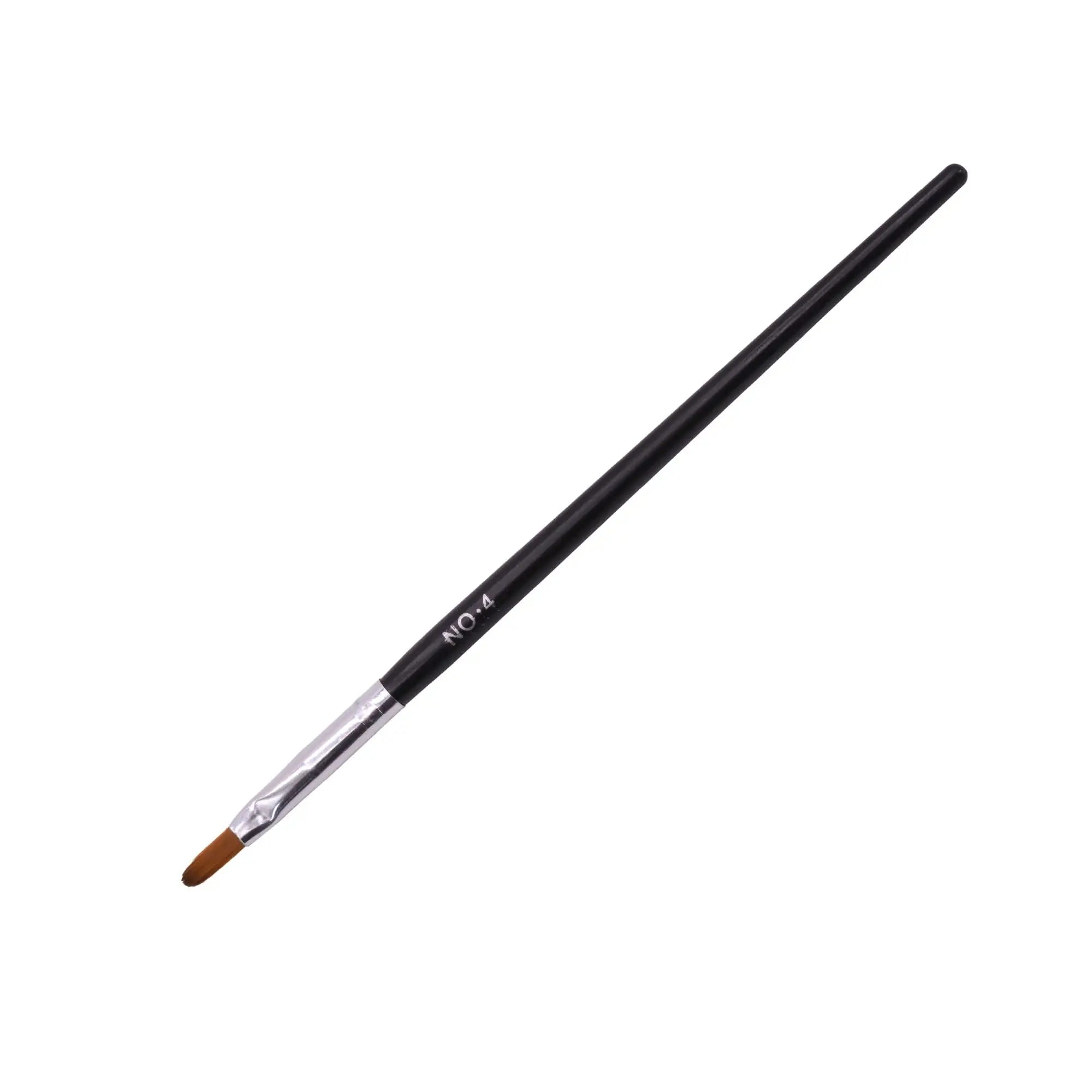 Pinceau Long Taille 4 Gel Arrondi – Manche Bois OCIBEL