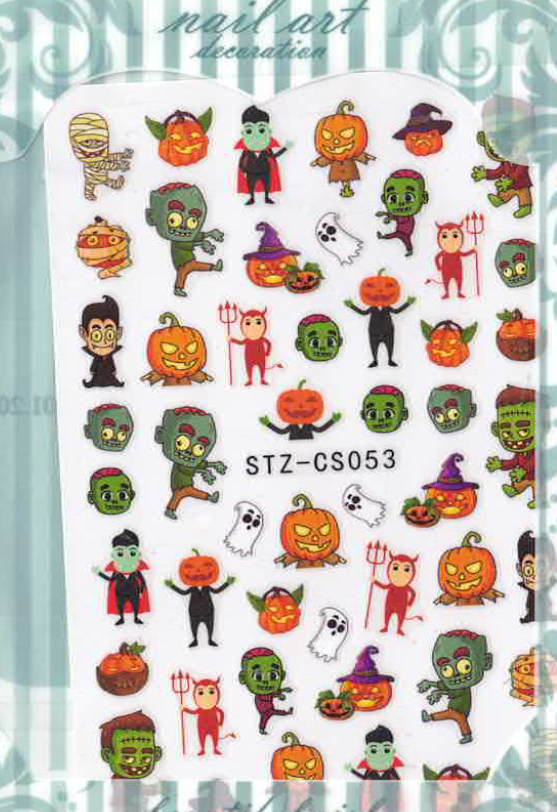 Planche Stickers Autocollant Halloween OCIBEL
