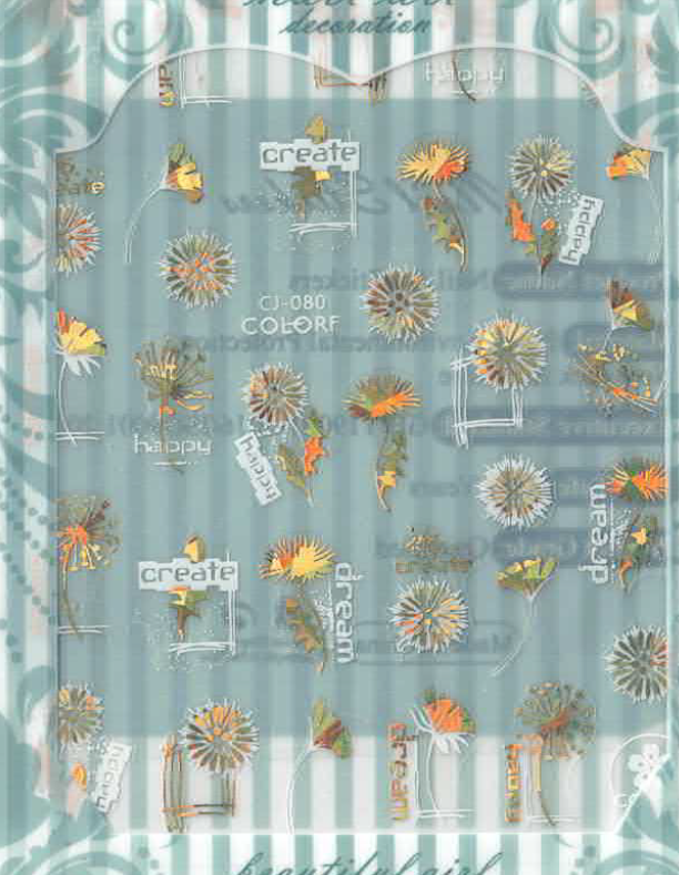 Planche Stickers Autocollant PLante OCIBEL