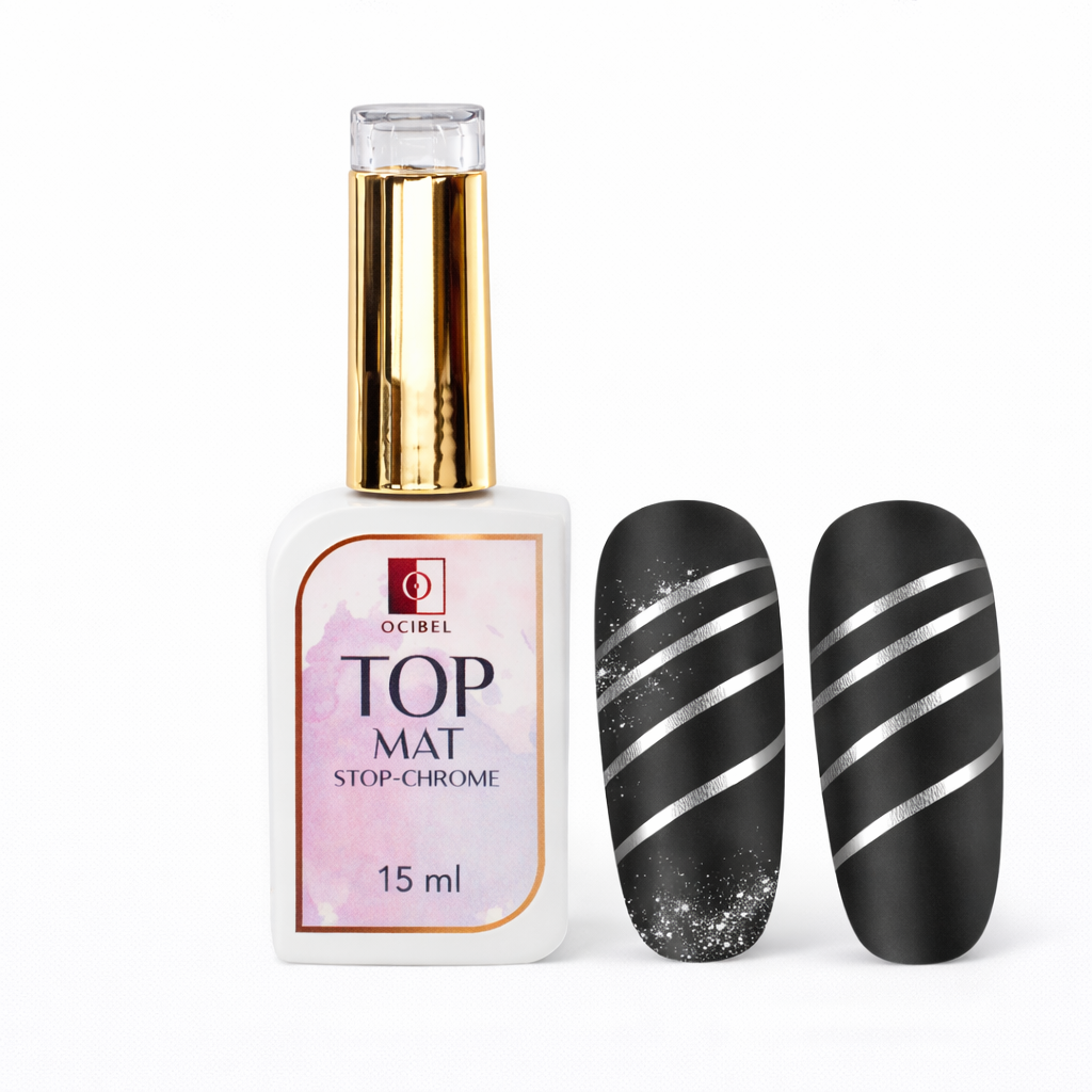 Top Mat Stop Chrome – Mat Parfait et Anti-Poudre Chrome 15 ml OCIBEL