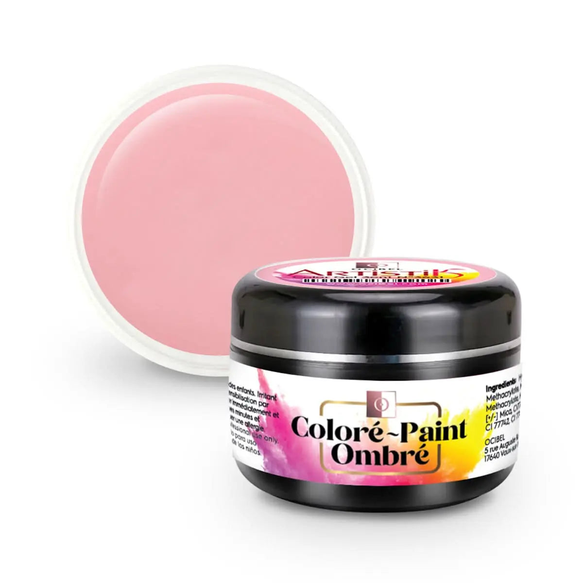 ArtistiK Color Gel 3en1 (couleur, ombré, paint) SANS HEMA / DI-HEMA UV / LED N°3640 - 5g OCIBEL