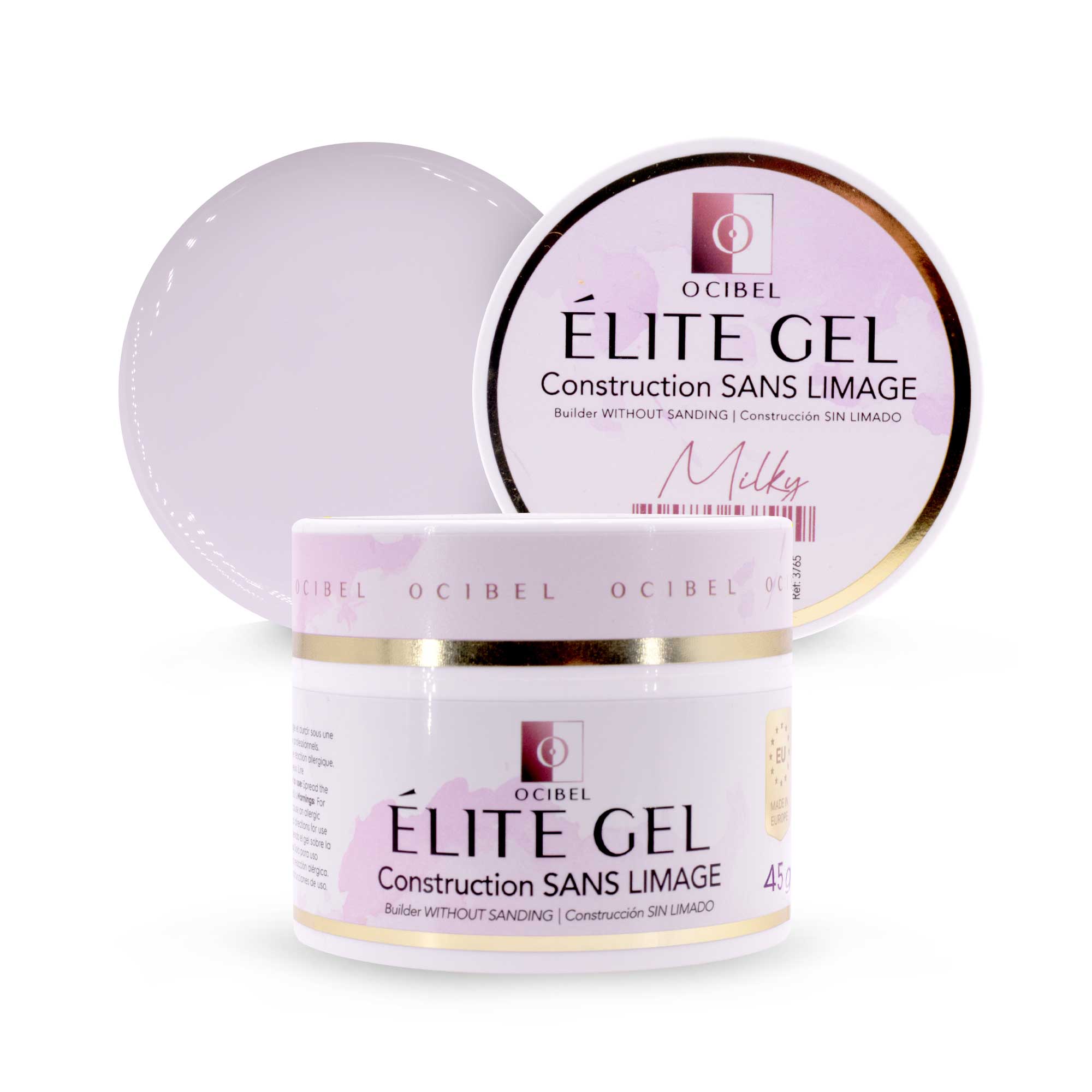 Élite - Gel Construction SANS LIMAGE 45g - Milky OCIBEL