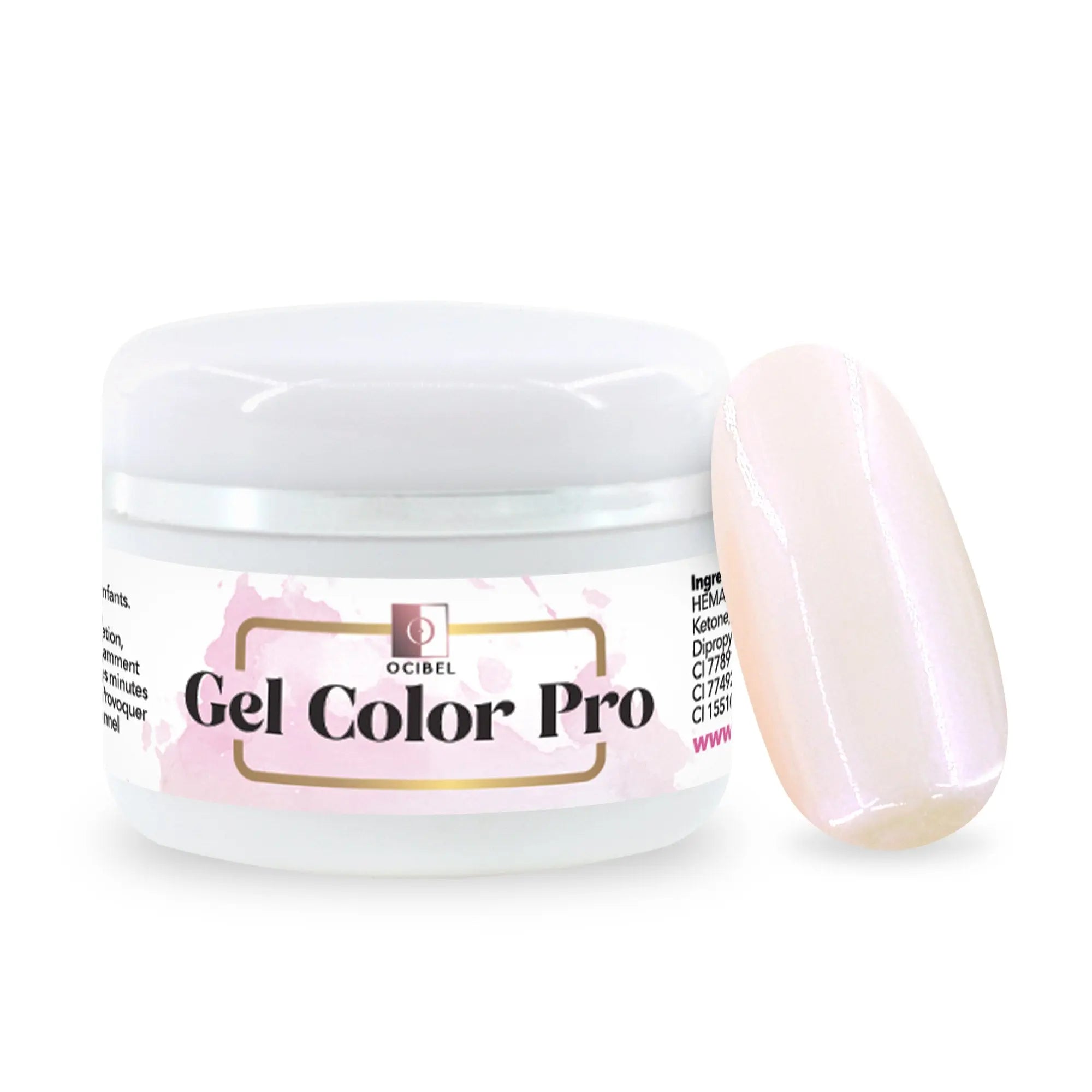 Gel Color Pro 5ml 4725 - Nacré Pêche OCIBEL
