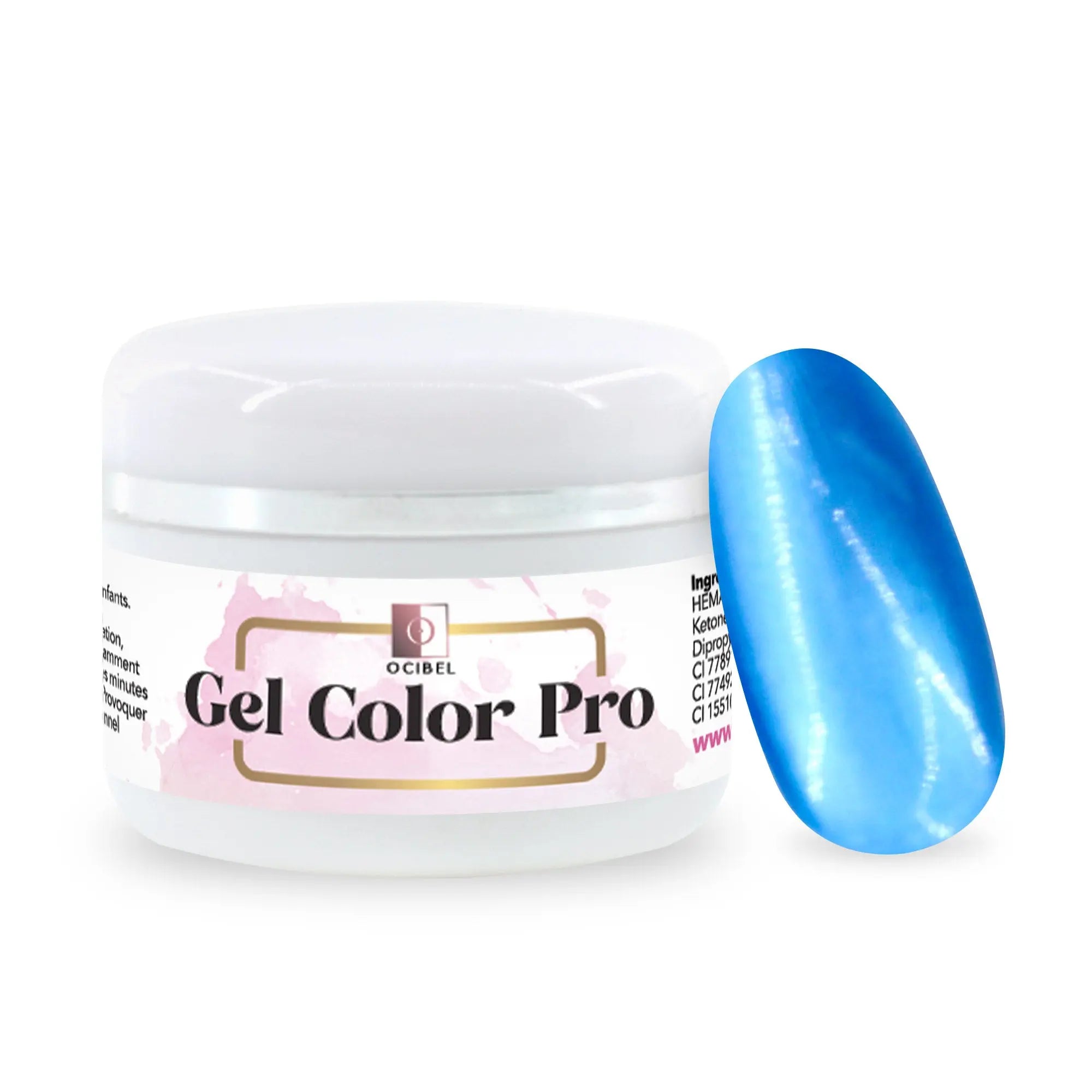 Gel Color Pro 5ml 4734 - Bleu Océan Métallisé OCIBEL