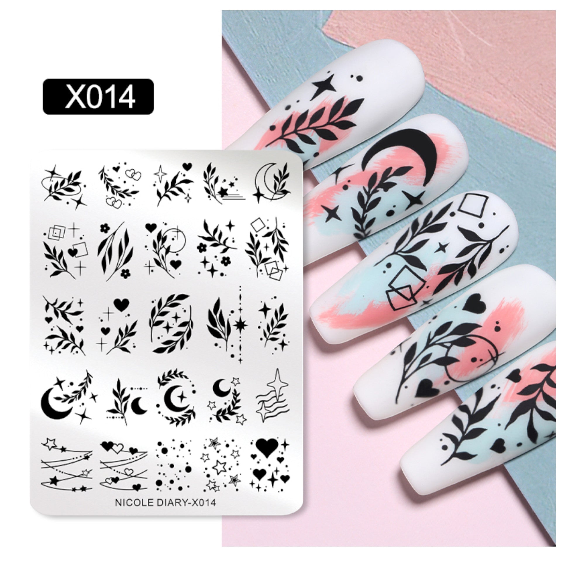 Plaque de Stamping pour Ongles Thème : Motif OCIBEL