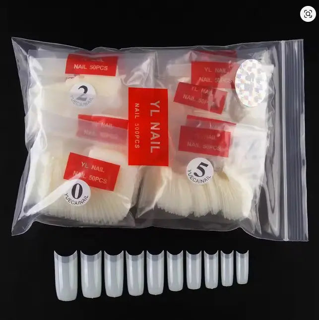 Sachet de 500 Demi Capsules Naturel Square avec Petite Encoche OCIBEL